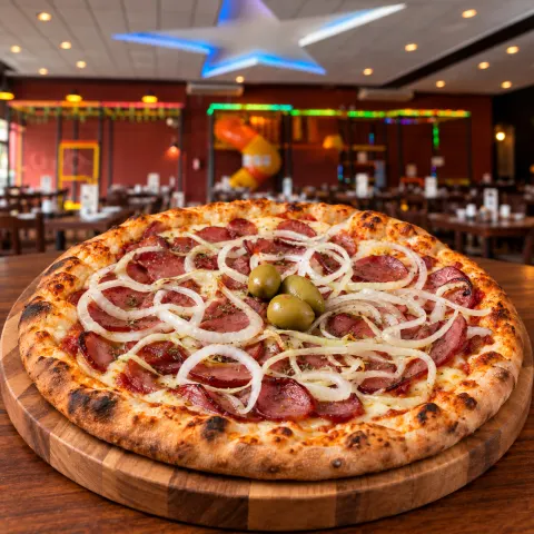 Pizza Calabresa com Cebola