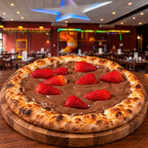 Pizza Nutella com Morango