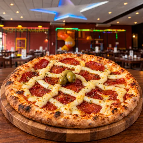 Pizza Pepperoni com Catupiry