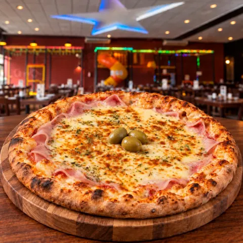 Pizza Presunto com Muçarela